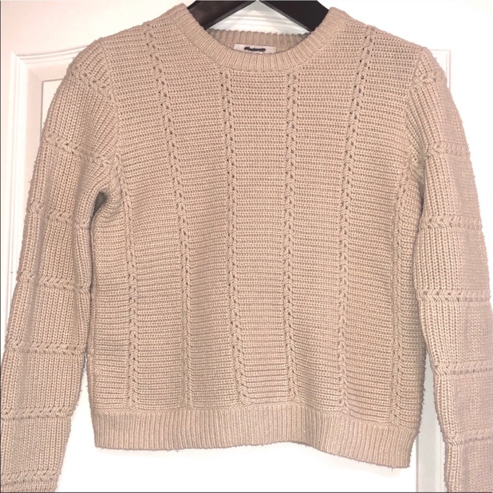 Madewell Creme Knit sweater